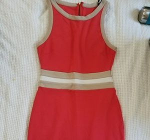 Red/Orange Form Fitting Forever 21 Dress